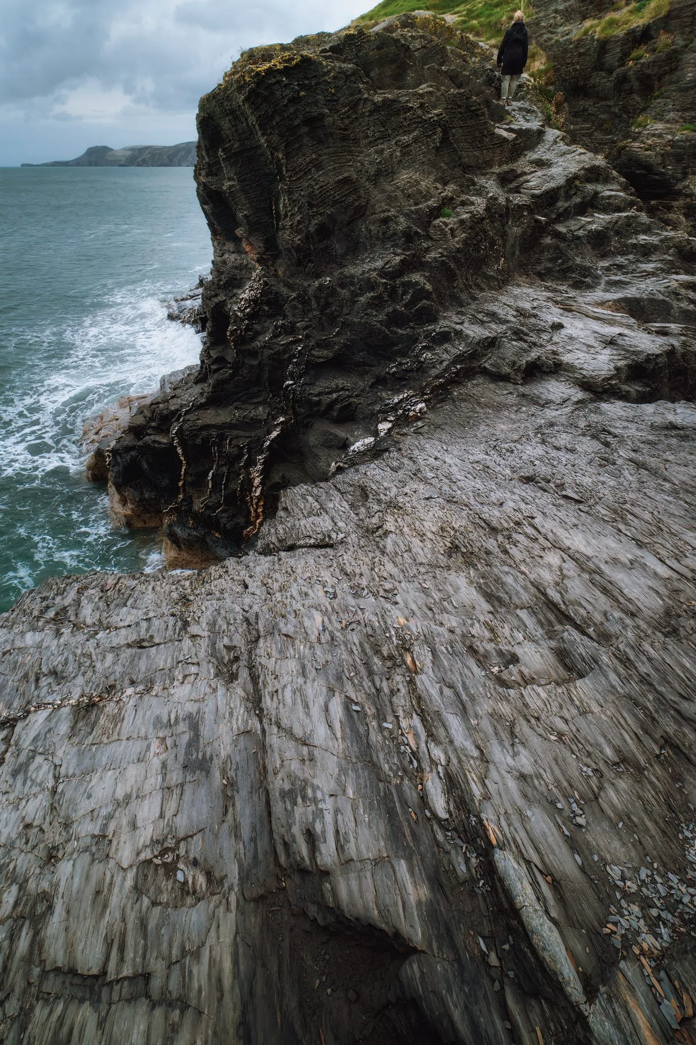 A short scramble up the rough cut route was all that was needed to get back onto the coastal path, but not before I nabbed this composition.