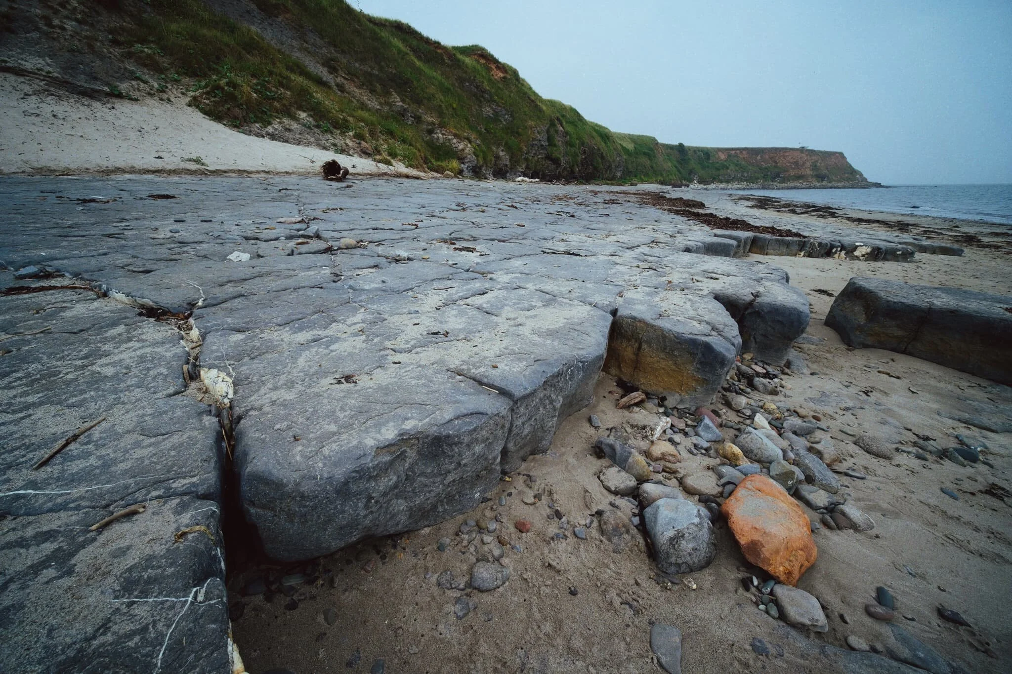 Further up the Berwick coastline we came across an unexpected and delightful find: a raised platform of rocks and boulders known as Meadow Haven and Bucket Rocks. Let’s explore compositions!