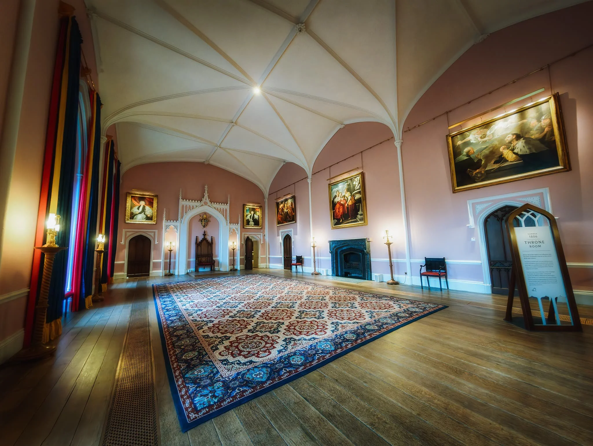 The Throne Room of Auckland Palace. The bishop of Durham held a unique position of power after the Norman Conquest of 1066. His loyalty to the English king allowed him to function as a virtually autonomous ruler, with the authority to raise armies, mint coins, and levy taxes. This autonomy came with the responsibility of safeguarding England’s northern border against Scotland. In essence, the bishop of Durham became a
