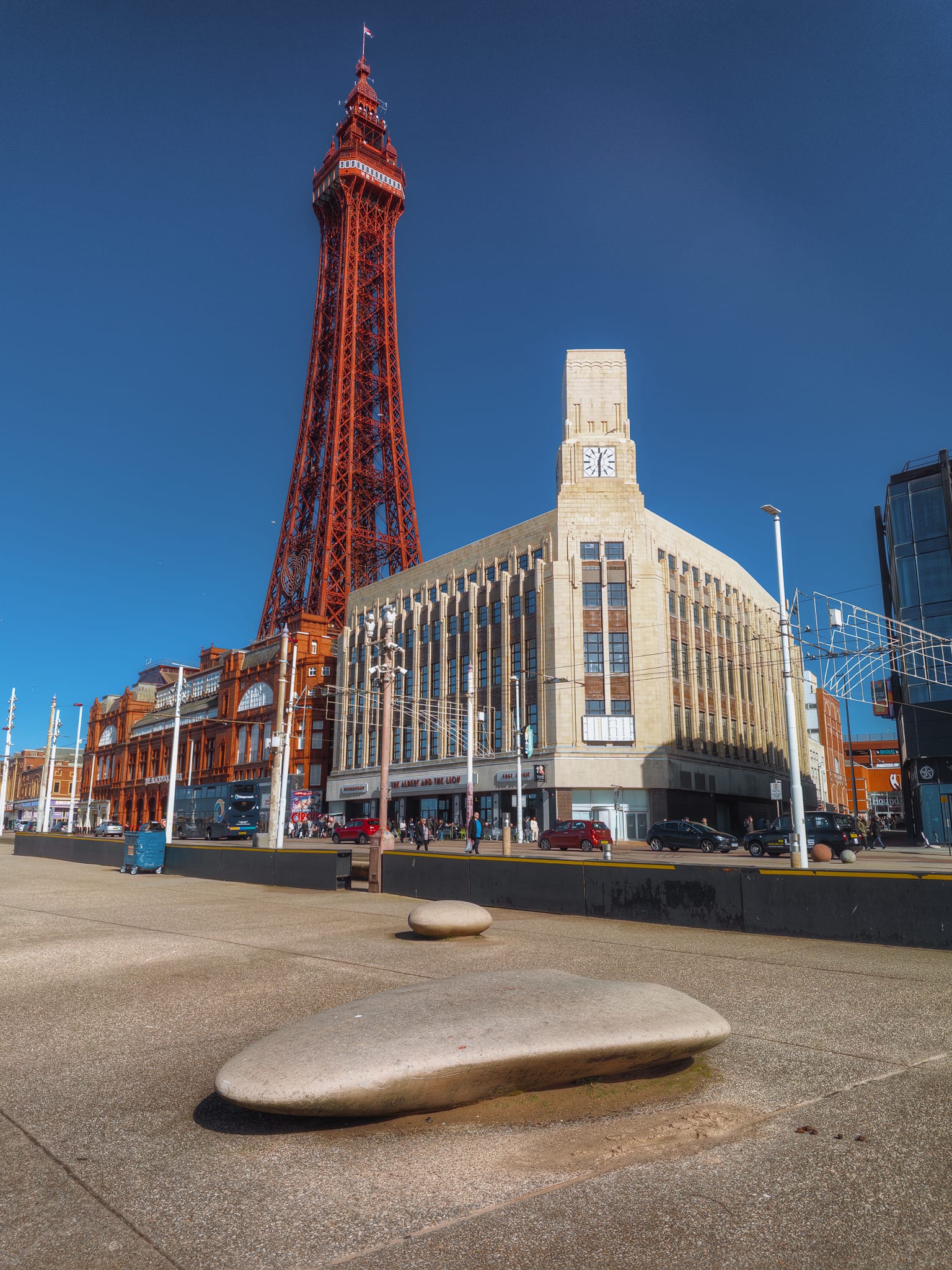 Like in Morecambe, there&rsquo;s a lot of retained Art Deco architecture along the seafront. Beneath Blackpool Tower is what is now a JD Wetherspoons pub, The Albert & the Lion, a fabulous Art Deco built between 1936 and 1938 originally to house a flagship F.W. Woolworth & Co. store.