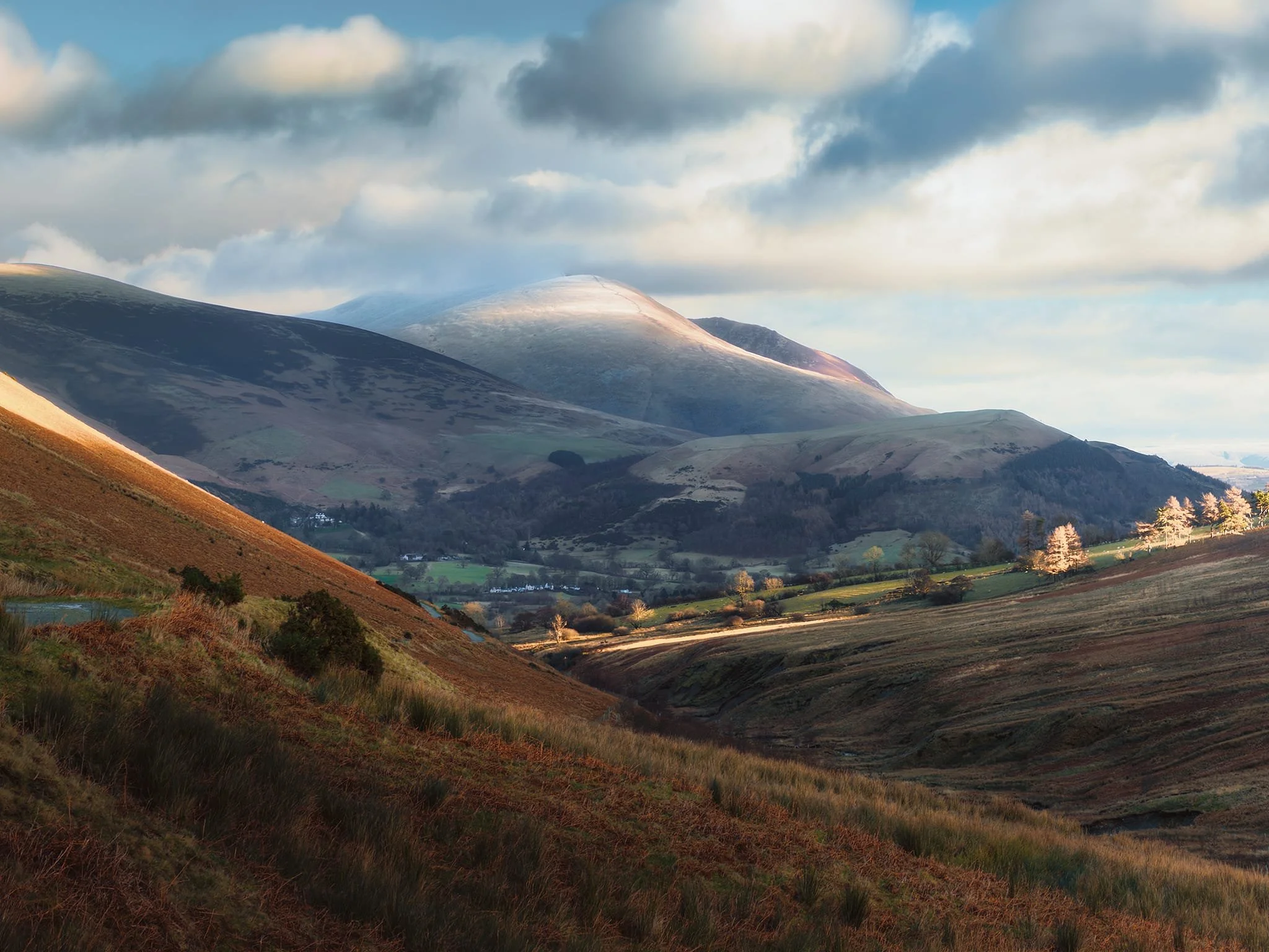 Heading back to Braithwaite and this irresistible composition of Blencathra in low light was impossible to ignore.