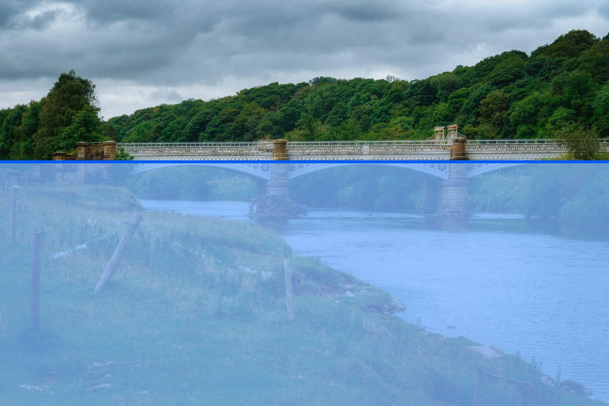 In other words, Storm Desmond turned the entire Lune Valley into a lake.