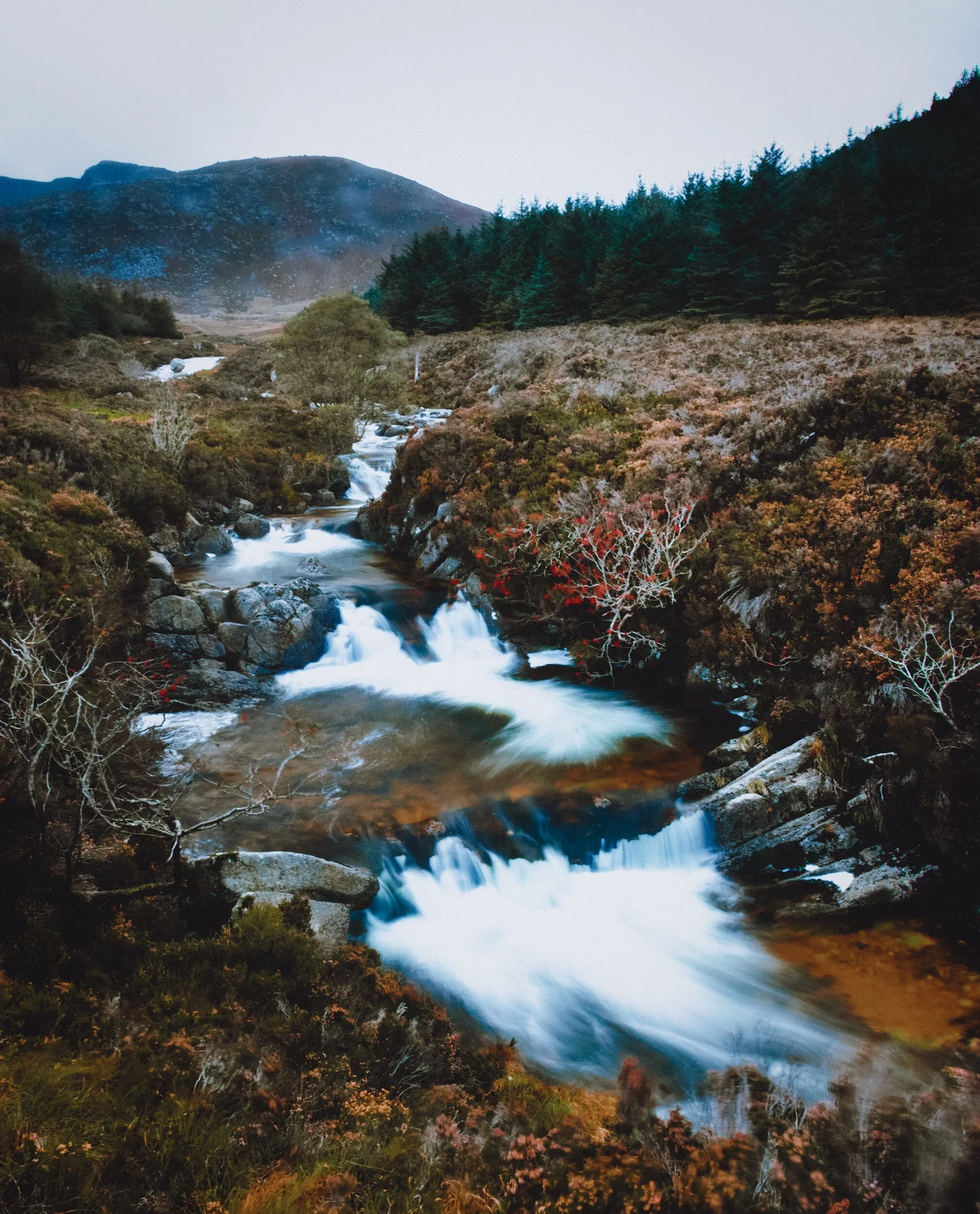 Further down the foot of North Glen Sannox I nabbed this simple composition of the cascades of North Sannox Burn, with Sail an Im (508 m/1,666 ft) rising in the distance.