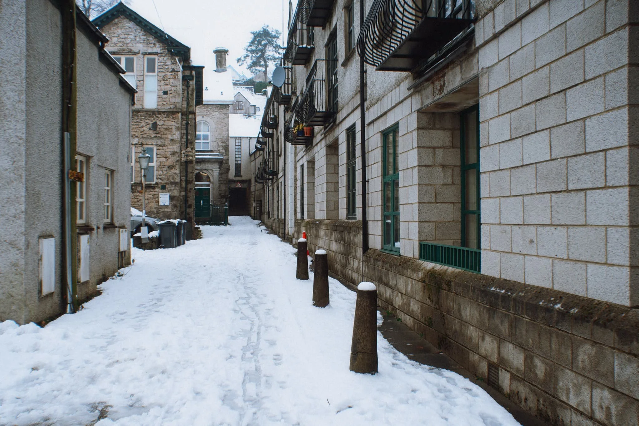 Looking back down the cobbled yard to our place. An almost timeless scene.