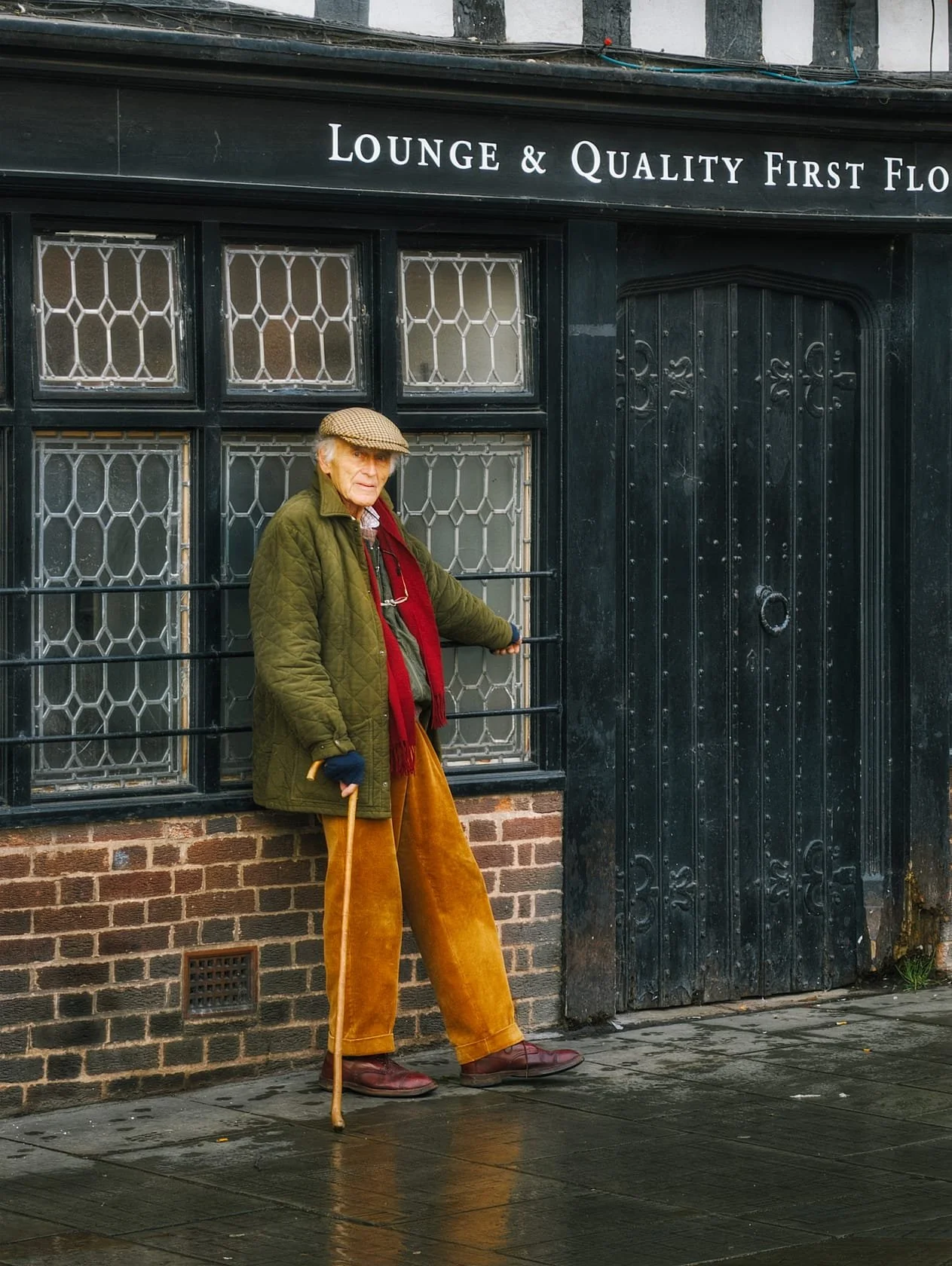 As I approached the Old Bull Ring Tavern for some compositions, this well-dressed old gentleman caught my eye and was happy to pose for a shot.