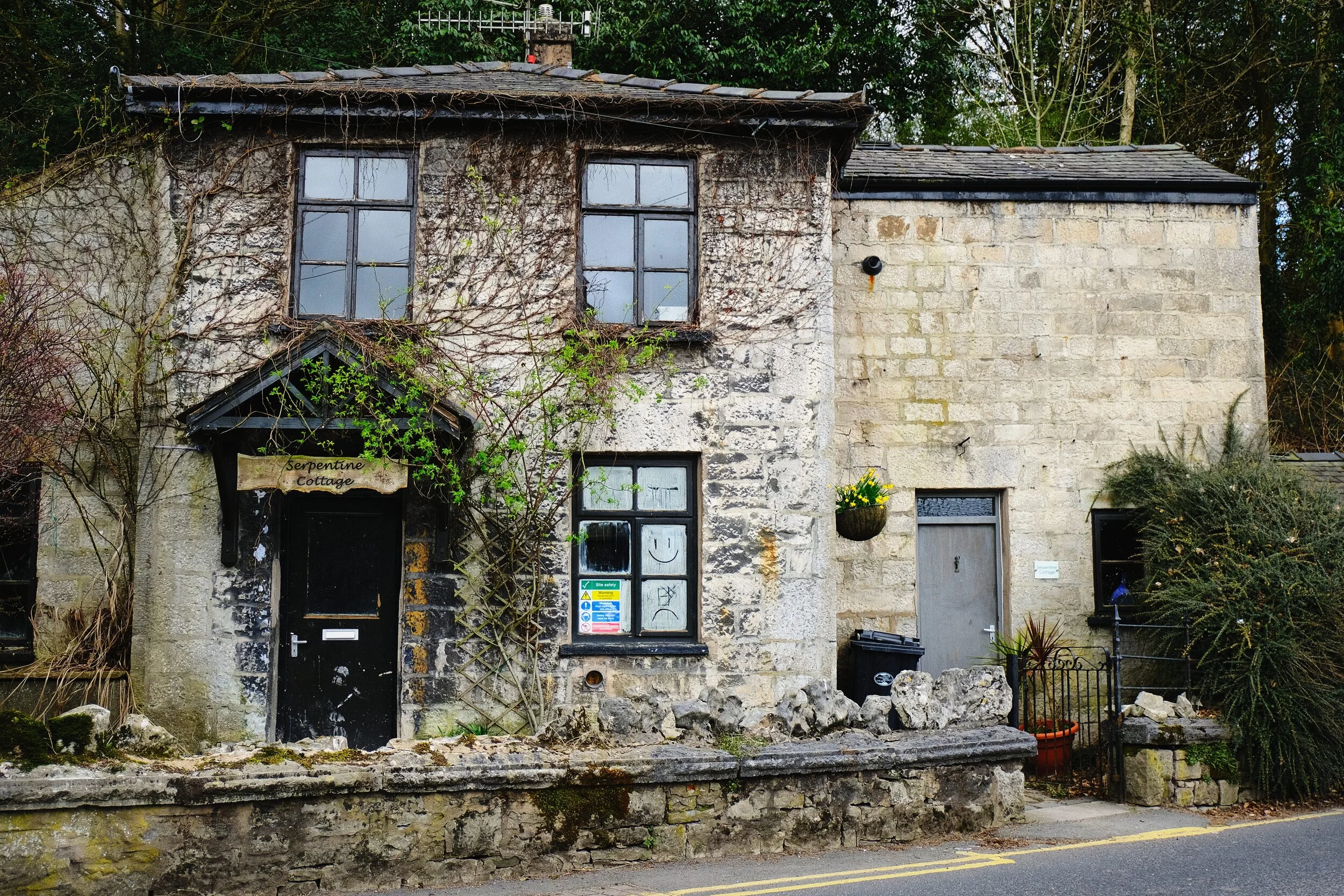 Another cottage that sits at the entrance of Serpentine Woods. This one, unfortunately, hasn’t fared so well.