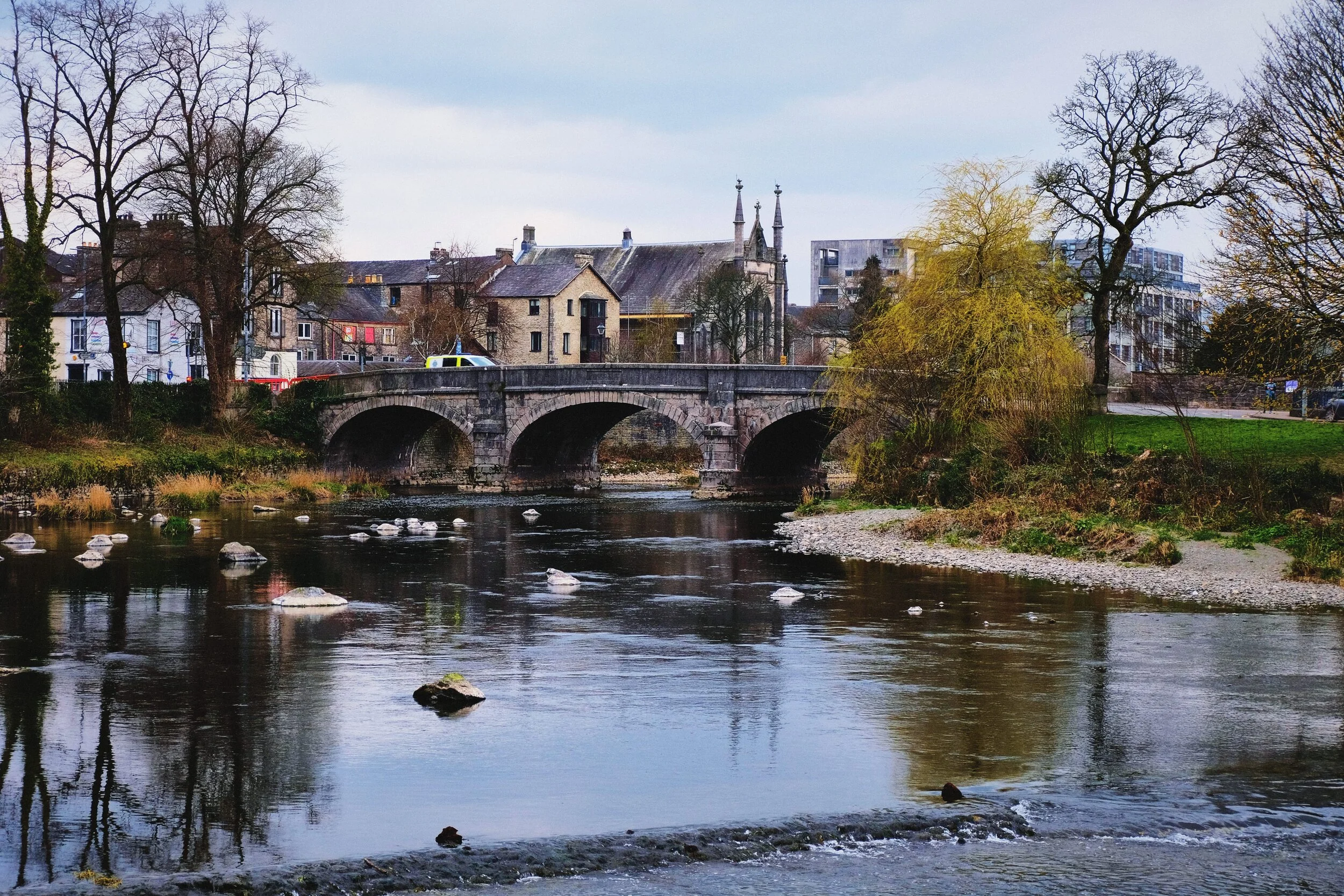 Miller Bridge, originally called Mill Bridge. This version of the bridge has been standing since 1818.