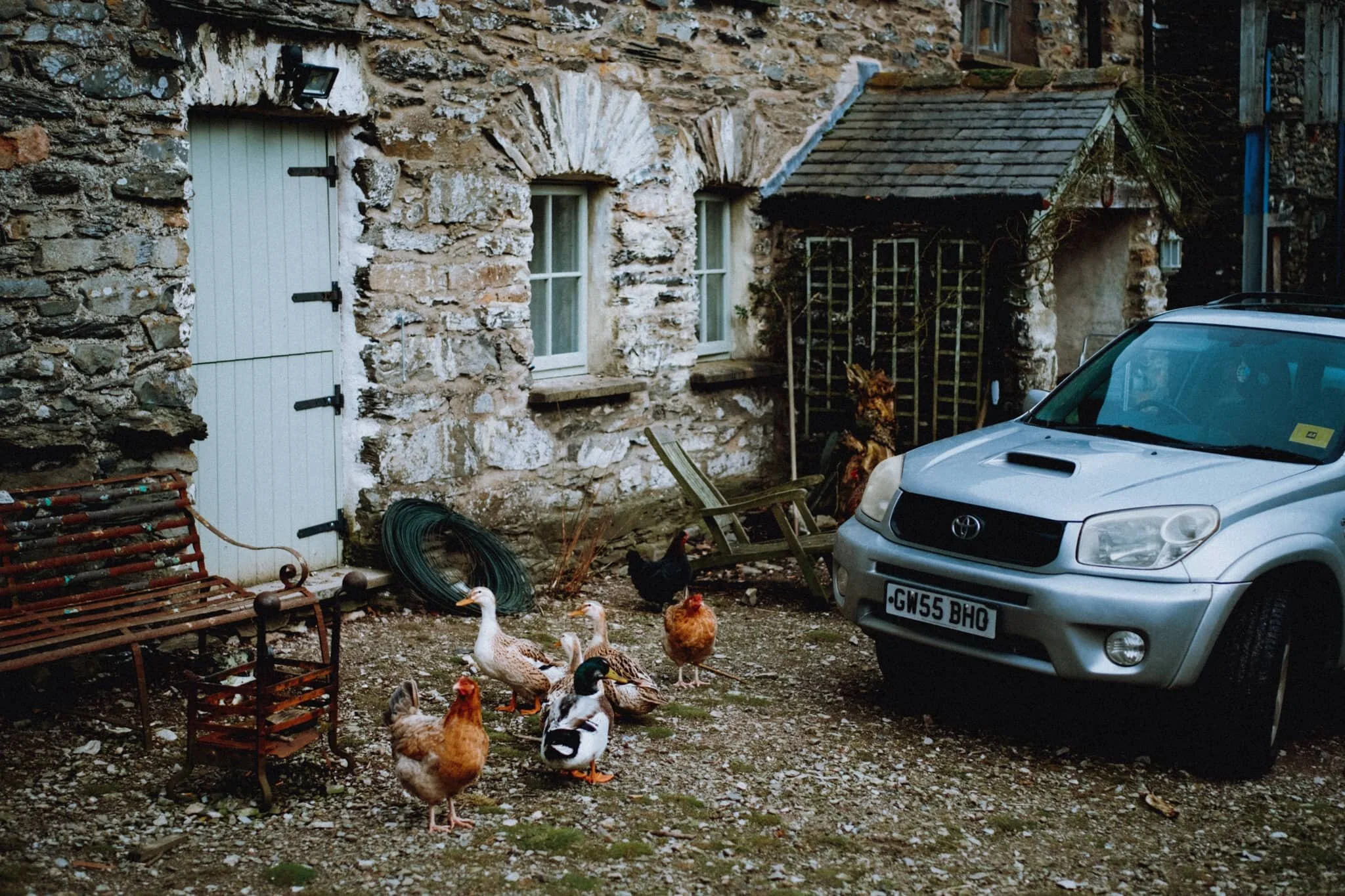 A proper idyllic farmyard scene.