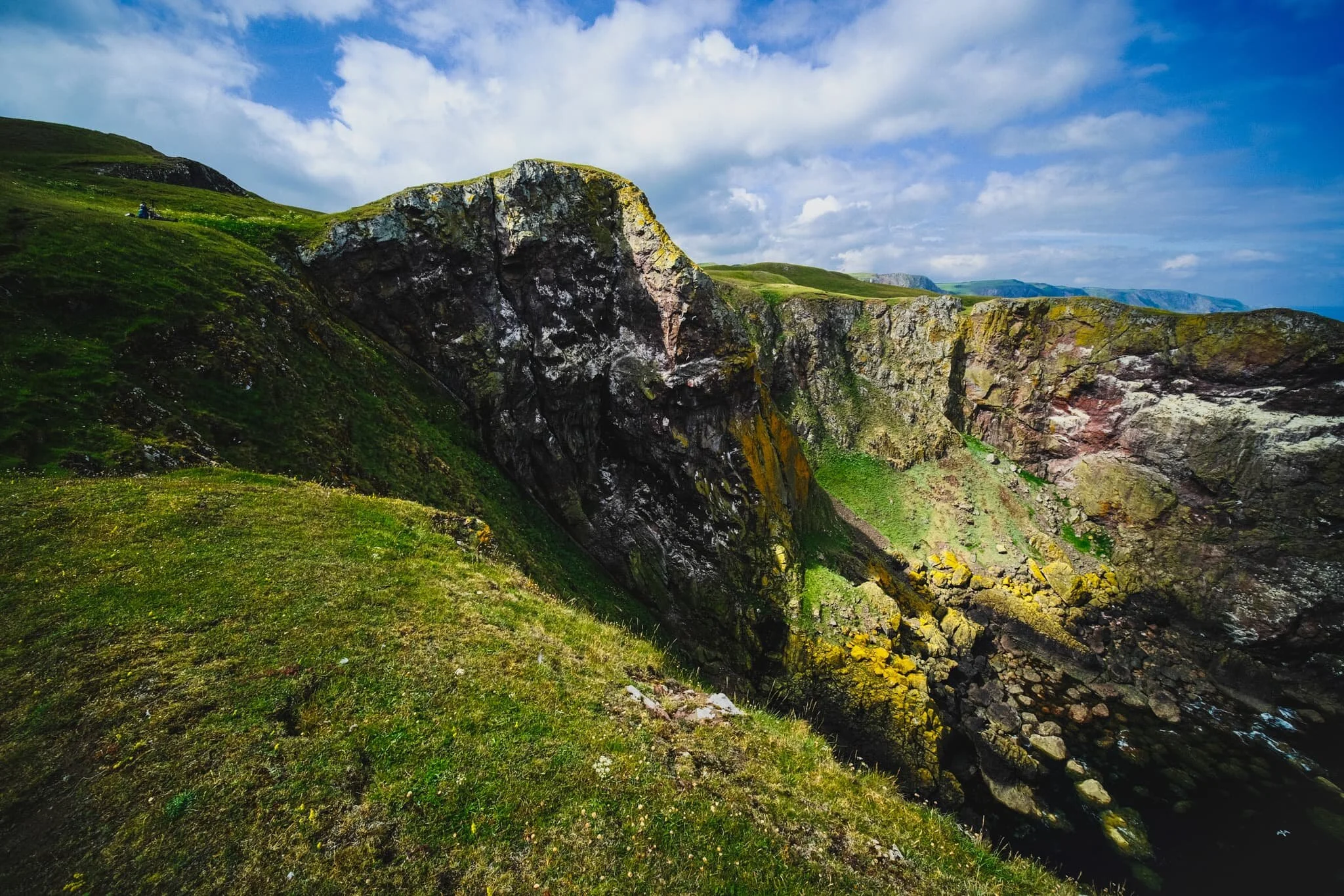 It’s hard to do justice to the sheer scale of these cliffs and how far they drop to the North Sea below. Also, not pictured, is the deafening sound of thousands of seabirds shouting at each other.