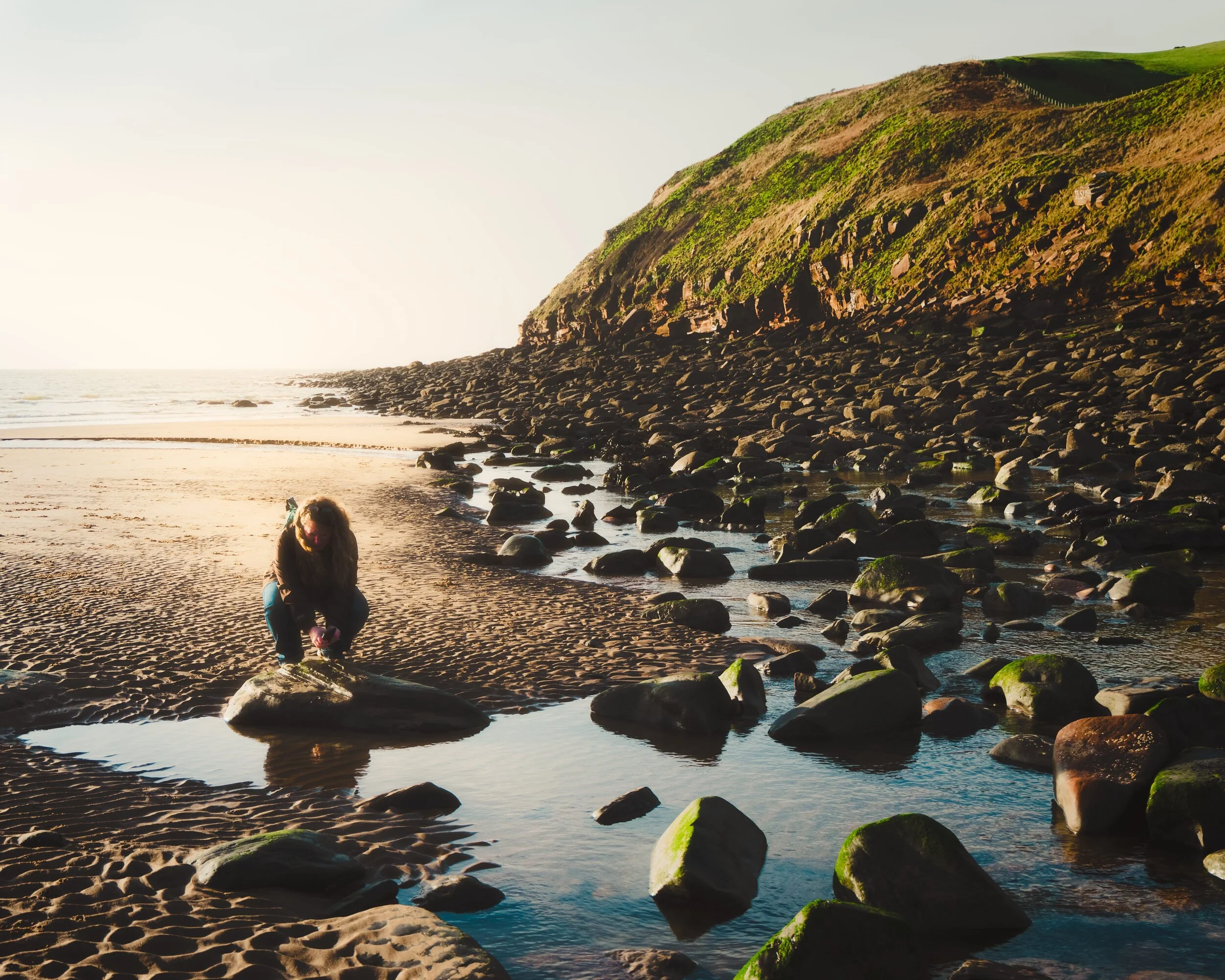 My lovely Lisabet, who loves the sea and all the micro-life it washes in and out.